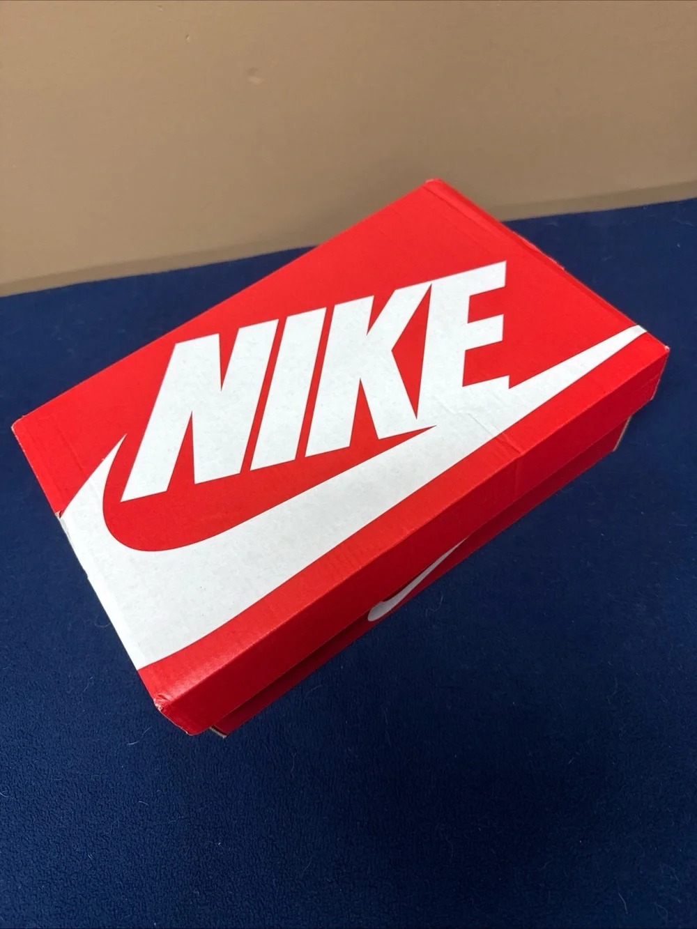 Nike Empty  Shoe Replacement Box 11.5 x 7.5”x 4”  Red White Swoosh Tissue